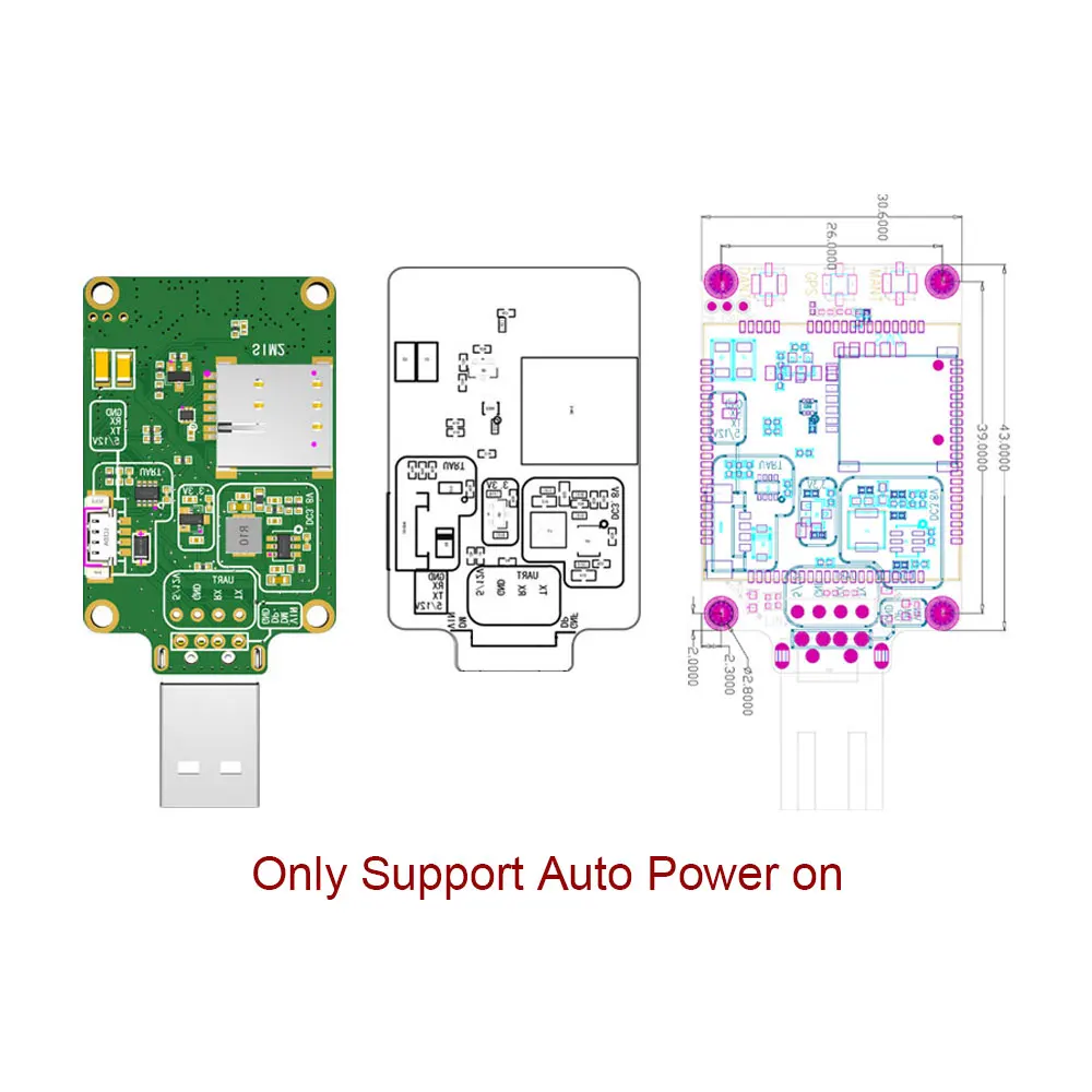โมดูล SIMcom A7608E-H USB Dongle 4G LTE CAT4 รองรับข้อมูล/เสียง/GNSS ชุดบอร์ดแยกส่วนเสริมพร้อมเสาอากาศ FPC+GPS