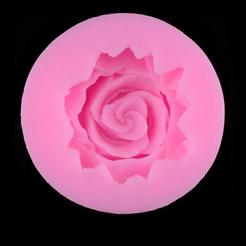 3D Rose Chocolate Mold Fondant Cake Decorating Tools Silicone Soap s