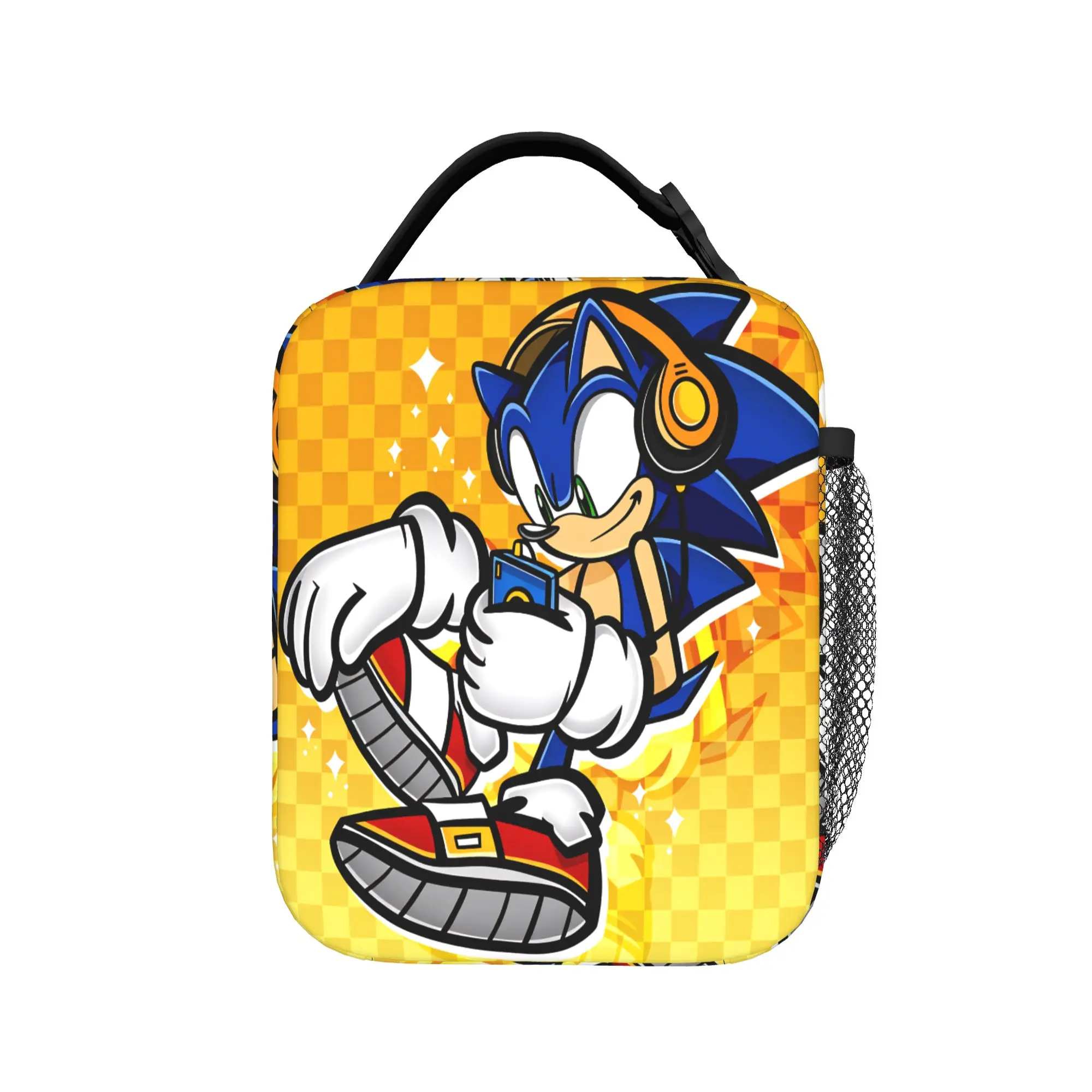 

Сумка для обеда Sonices Cartoon Game для мужчин, с принтом, забавная школьная сумка-холодильник, портативная термосумка из оксфордской ткани