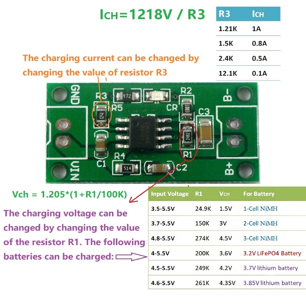 1S 2S 3S Cell 1A NiMH Rechargeable Lithium Battery Smart Charger Module Charging voltage 1.5V 3V 4.5V 5V Input 3.7V-6V 5V 4.2V