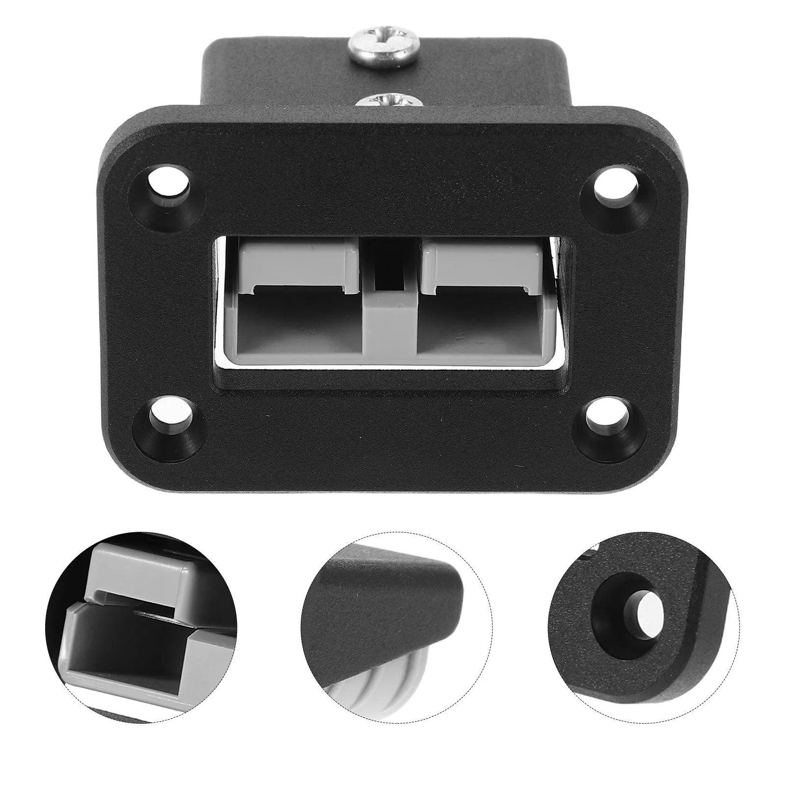 

50A Battery Quick Connect Disconnect Connector Mounting Panel Flush Mount Recessed Plate with Cover for Ev Car Charging Fixed