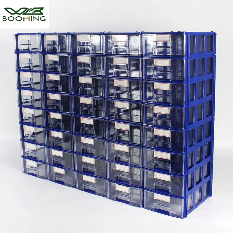 10 Pieces Drawer Storage Box Stackable Rectangular Small Parts Tool Storage Box Office Desktop Organizer