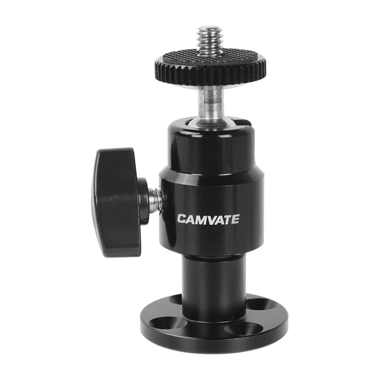 Camvate 1/4 "Kugelkopf Tisch halterung Brakect Basis für Kamera Monitor CCTV DVR Home Installation Überwachungs system Video Licht