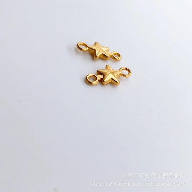 Factory Direct Sales 100Pieces DIY Earrings Pendant Double Crane XINGX Five-Pointed Star Pendant Necklaces and Bracelets Jewelry