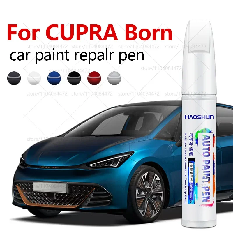 Stylo de réparation de peinture automobile pour CUPRA Born 2021 – 2023, accessoires de réparation de rayures, bleu argent glacial blanc gris noir rouge