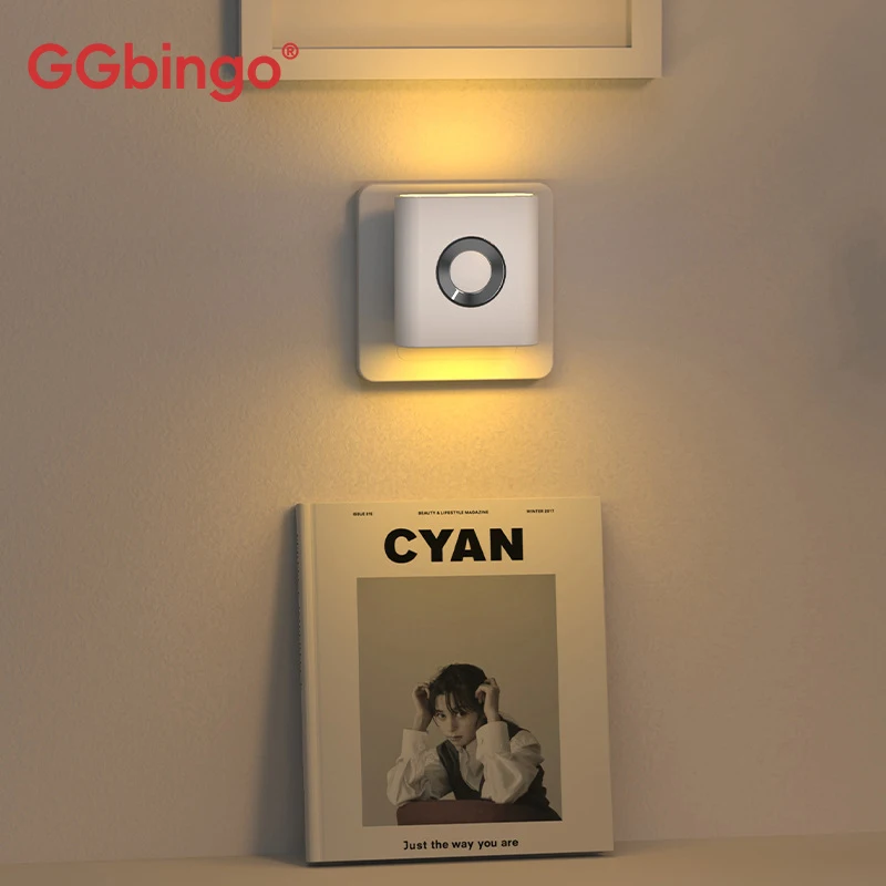 

GGBingo Sensor Wall Light Rechargeable Indoor Wall Lamp Motion Sensor Light Wall LED Night Lighting Living Room Bedroom Deco