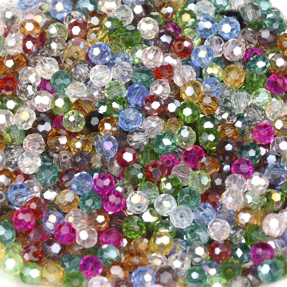 

Football Austrian Crystal Beads 3*3mm 200pcs Faceted Ball Glass Loose Beads for DIY Jewelry Bracelet Necklack Making Accessories