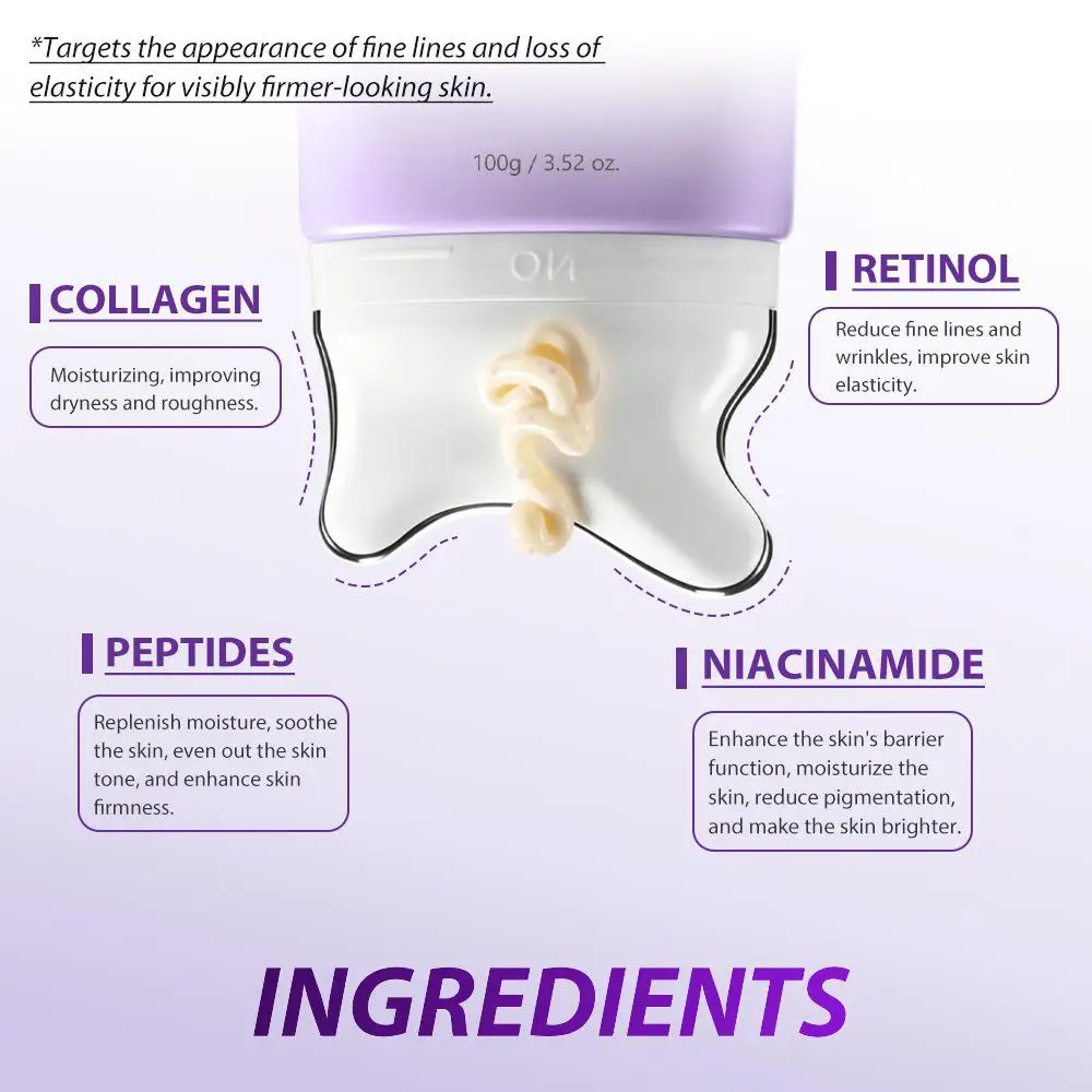 KOEC PDRN Retinol Collagen Neck Care Scraping Cream Refreshing Non-sticky Firming Lifting Smoothing Fine Lines Facial Care view 4