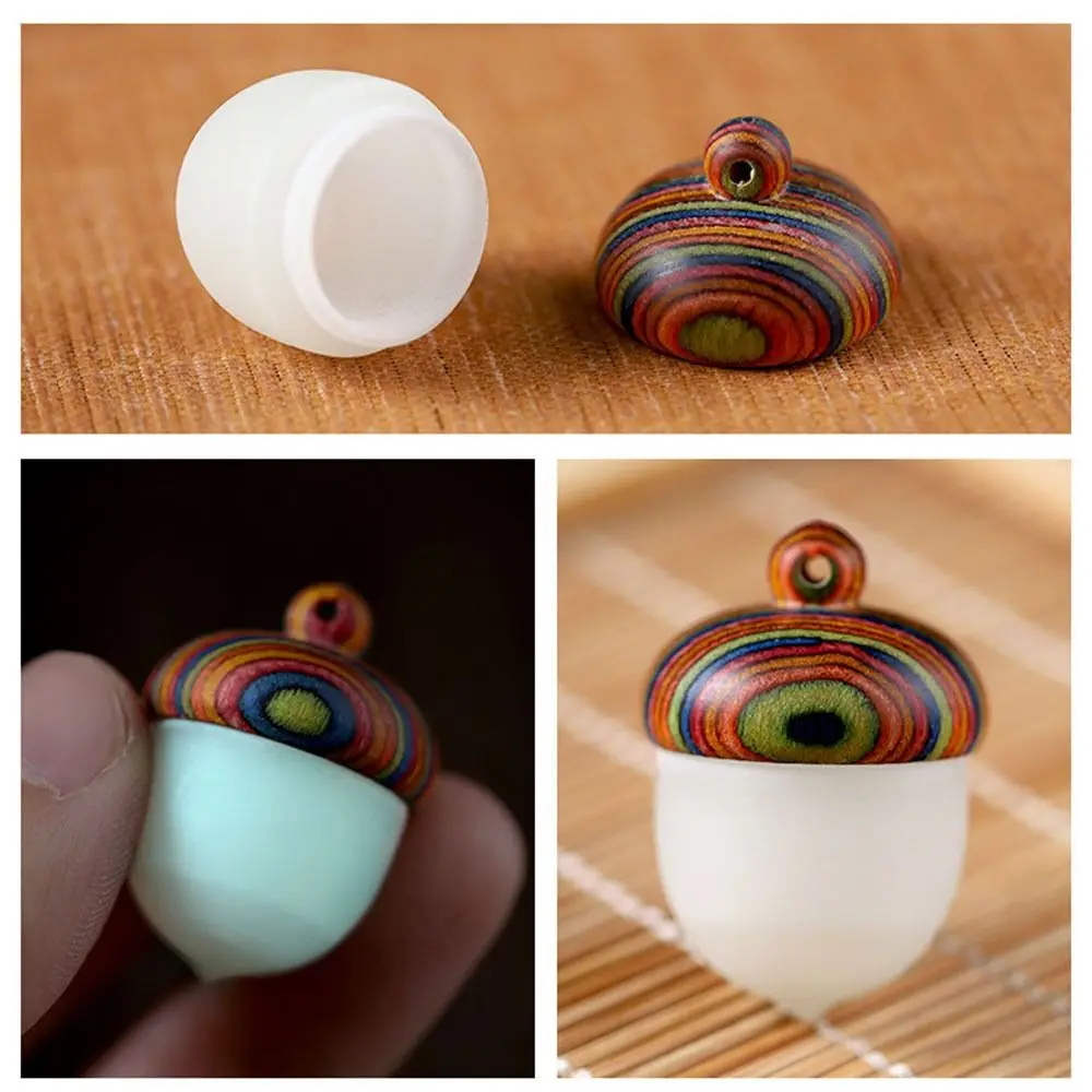 Mini Pill Box Pendants Waterproof Luminous Pill Organizer Glow In The Dark Key Chain Pill Case Travel