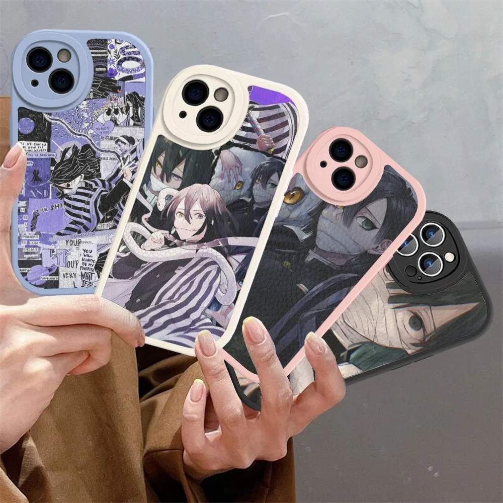 Obanai Iguro Kimetsu no Yaiba anime Phone Case Hard Leather For iPhone 14 13 12 Mini 11 14 Pro Max Xs X Xr 7 8 Plus Fundas