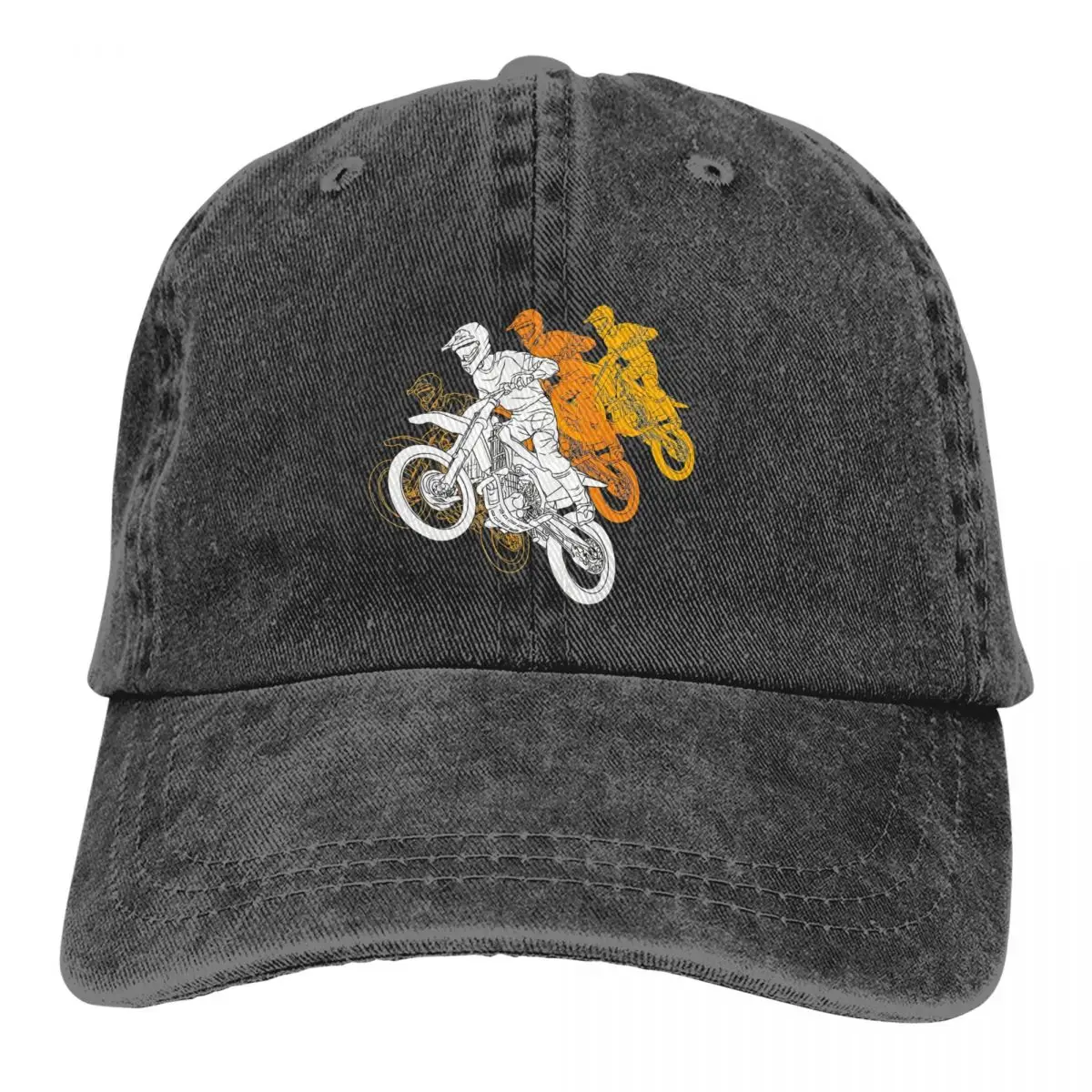 Summer Cap Sun Visor FOUR MOTOCROSS Hip Hop Caps Dirt Bike Motocross Motor Sport Cowboy Hat Peaked Hats