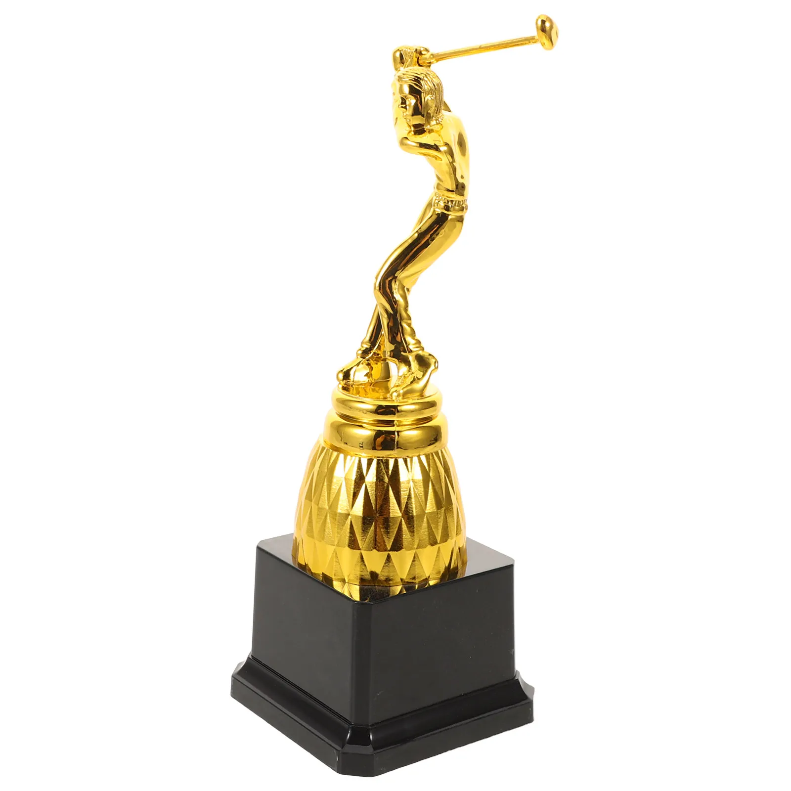 

Golf Trophy Elegant Gold Finish Plastic Trophy for Golf Tournament Awards School Competitions Corporate Events Sports Trophies