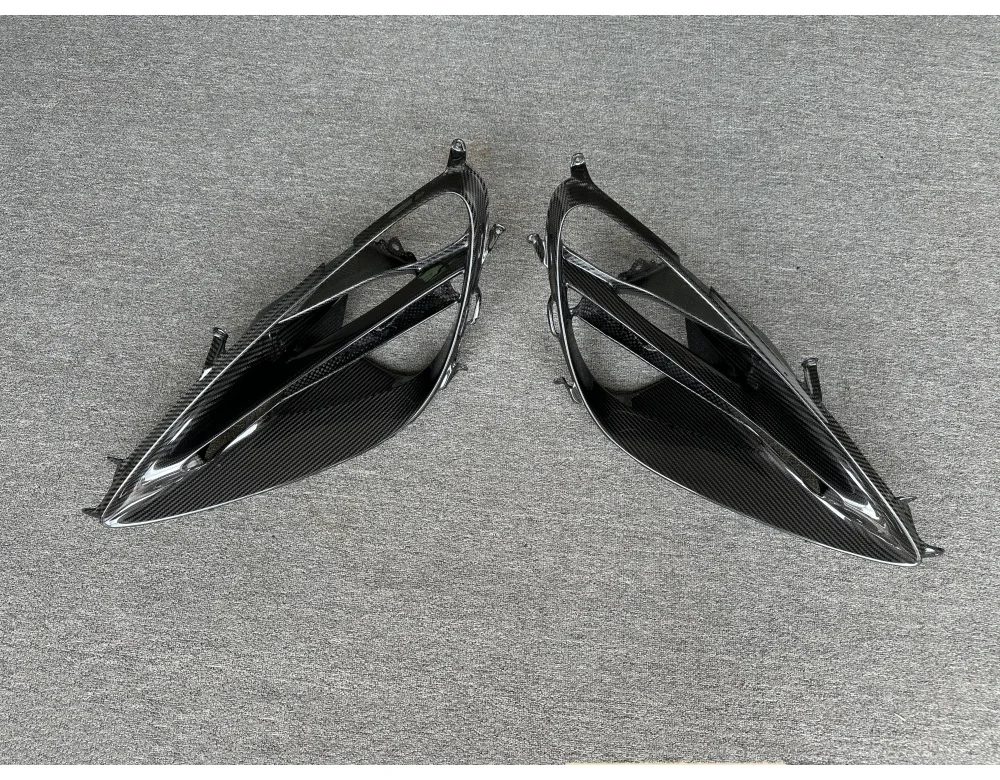 For McLaren 720S Headlight Frame Lampshade External Accessories with Dry Carbon Fiber OEM Style Car Headlight Shade