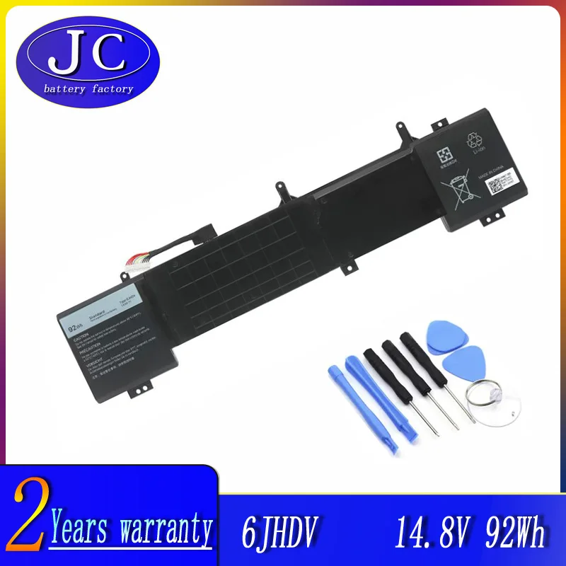 

JCLJF 6JHDV Laptop Battery For Dell Alienware 17 R2 R3 5046J P43F ALW17ED-1728 ALW17ED-1828T ALW17ED-2728 AW17R3-7092SLV