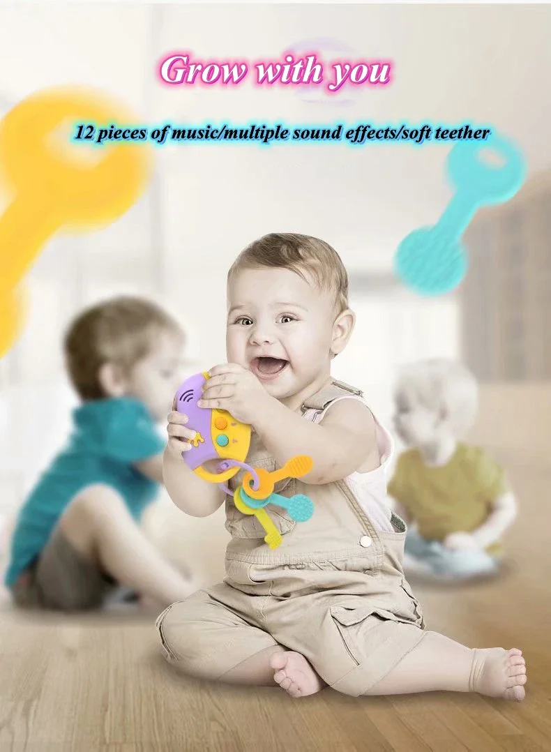 Dropship Baby Toy Musical Car Key Vocal Smart Remote Car Voices Pretend Play Educational Toys Children Baby Music Toys