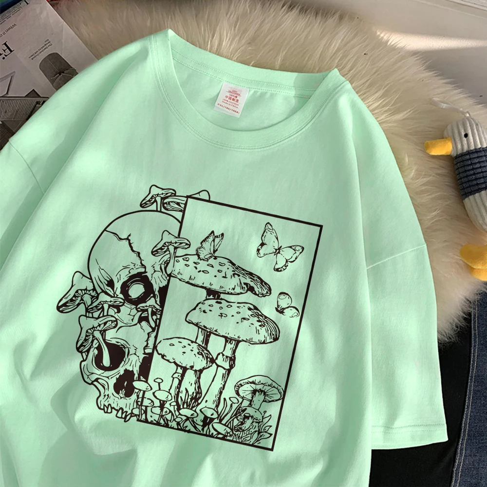 Skeleton And Mushroom Scenery  - Summer Clothing Essentials Women 评论和价格