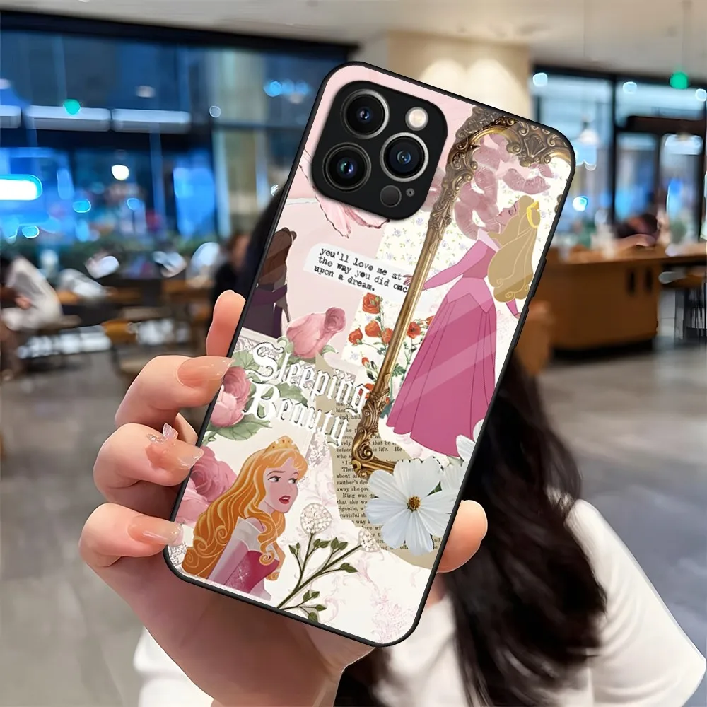 Princess Aurora Phone Case For iPhone 13 15 14 12 11 Pro XS Max Plus Mini X XR 8 7 6s SE2020 Tempered Glass Coque image 6