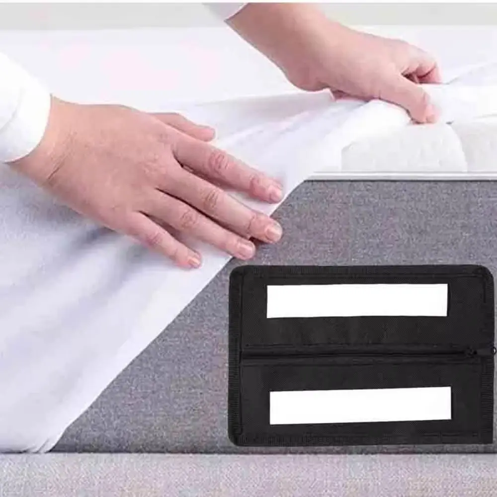 Strong Adhesive Hidden Storage Bag Black Zipper Closure Discreet Wallet Bag Anti-peep Feature Concealed Design