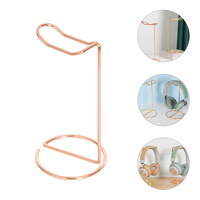Headset Bracket Sturdy Headphone Stand Holder Simple Desk Earphone Earbuds Hanger Office Work Iron Desktop Accessories