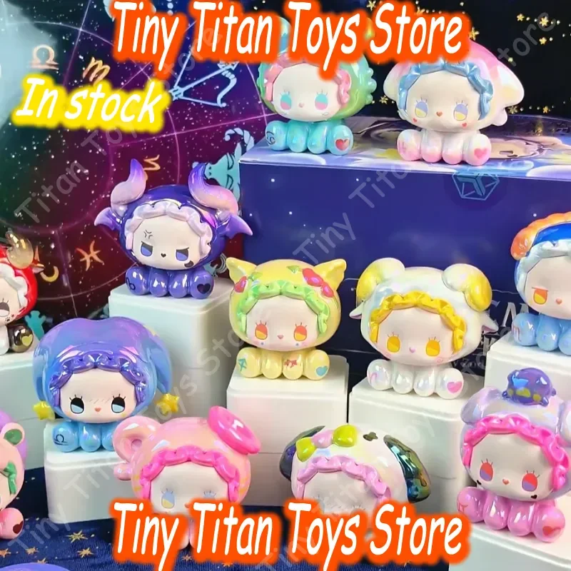 Lucky Emma Hey Zodiac Series Mini Caja Sorpresa Auténtica, Juguetes Exquisitos e Interesantes, Figuras Coleccionables Lindas y Modernas, El Mejor Regalo