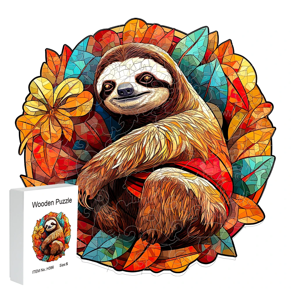 Rompecabezas de madera con forma de animal Irregular, caja de regalo delicada para el Día de San Valentín, regalo de Navidad para adultos, alivio del estrés, pers