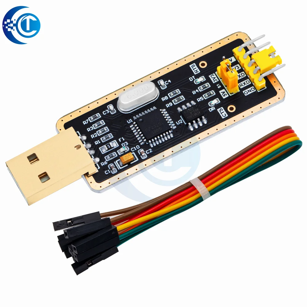 Módulo conversor USB para TTL UART: chip CH340G/CH340 com tensão comutável de 3,3 V/5 V