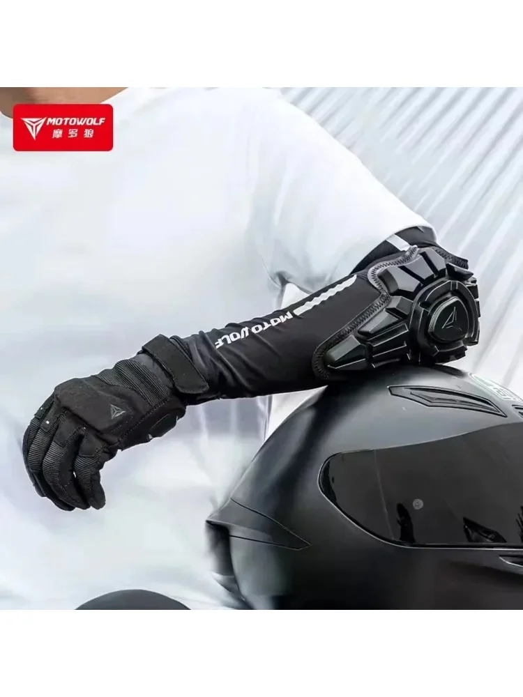 Summer Cooling Motorcycle Elbow Guards Protection Ice Sleeve Body Armor for Moto Riding Motocross Cycling Protector Accessories view 6