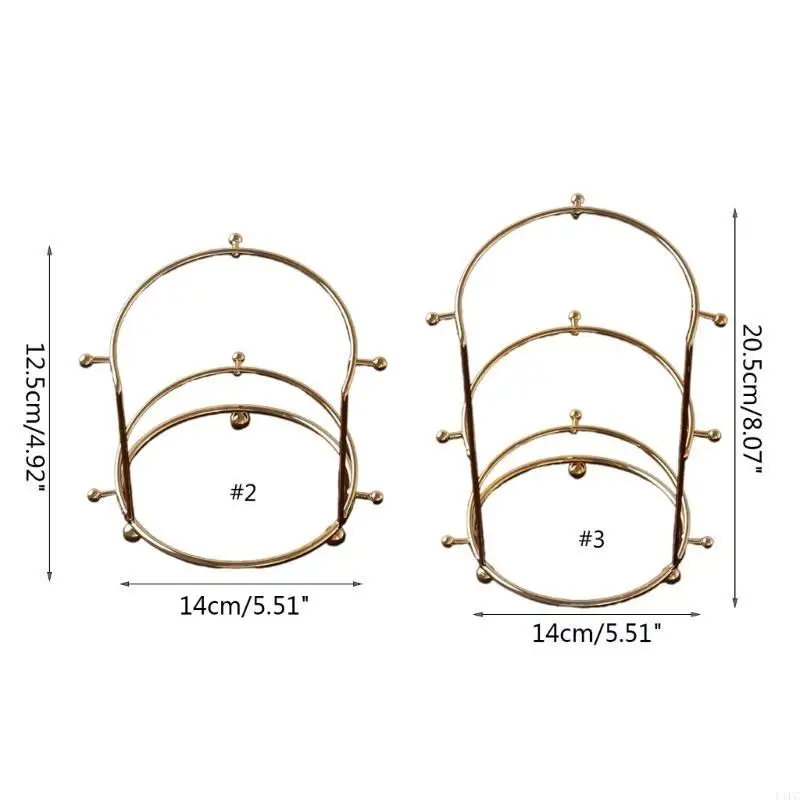 Wedding Support Stand Bridal Headband Display Rack Princess Crown Holder Metal Color-preserving Jewelry Rack