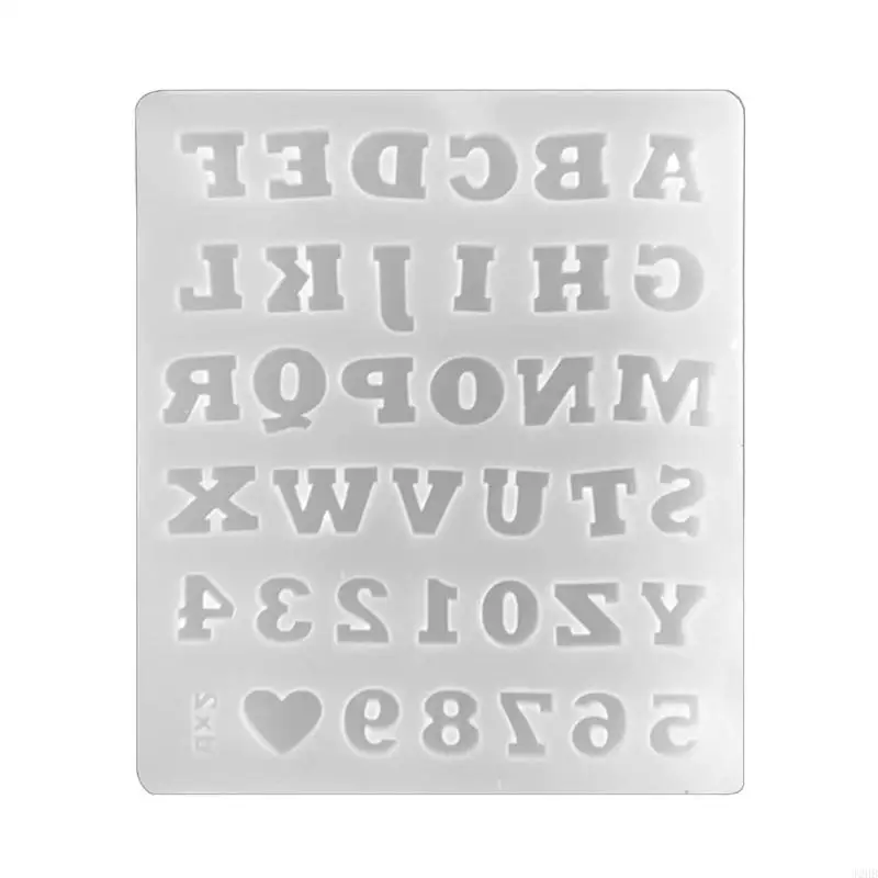 

J2HB Small Size 26 Letters Silicone Mold 0-9 Digits Epoxy Resin Mold DIY Jewelry Making Accessories Sugar Cake Mould