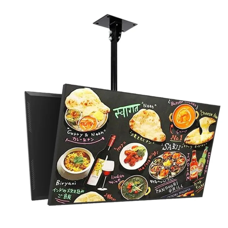 Hot Sale Arbitrary Splicing Display Single Screen Display Digital Menu Boards With Remote Control