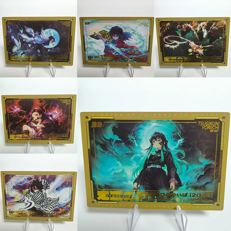 

Anime Demon Slayer BR Cards Tomioka Giyuu Kanroji Mitsuri Iguro Obanai Collection Cards Christmas Birthday Gifts Children's Toys