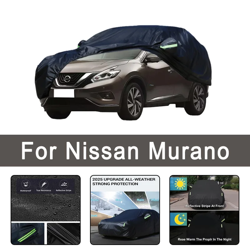 

For Nissan Murano All-Weather Car Covers 6-in-1 Waterproof Dustproof UV Proof Snowproof Scratch Resistant Protection