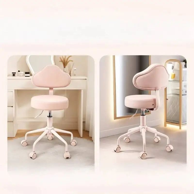 

Comfortable and Light Luxury Style, Fashionable, Versatile Makeup Chair, Rotatable and Adjustable Home High Foot Makeup Chair