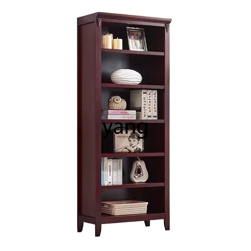 

xhz solid wood bookcase floor free combination bookcase integrated whole wall storage household living room locker