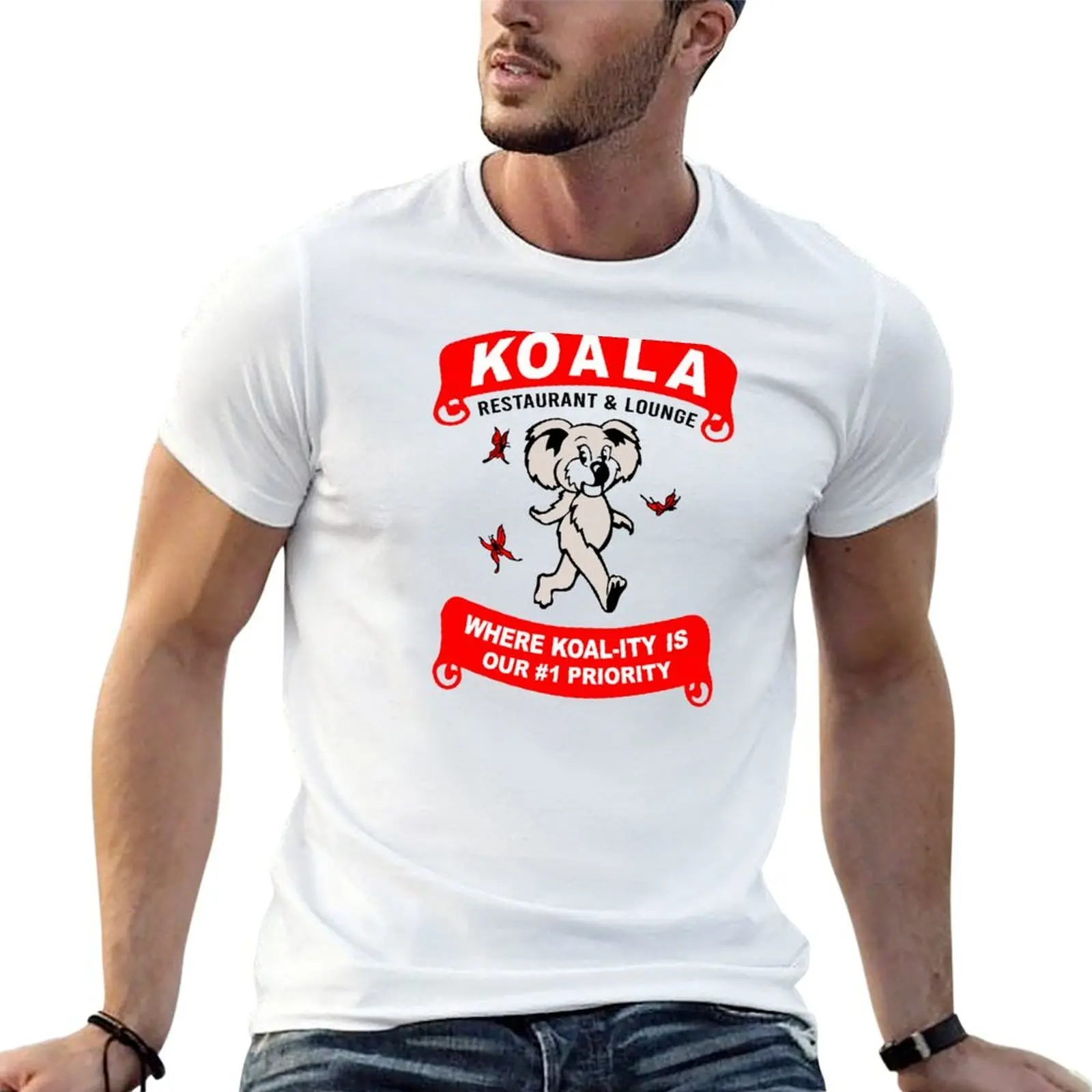 Koala Restaurant And Lounge T-Shirt oversized t shirt sports fans shirts men graphic