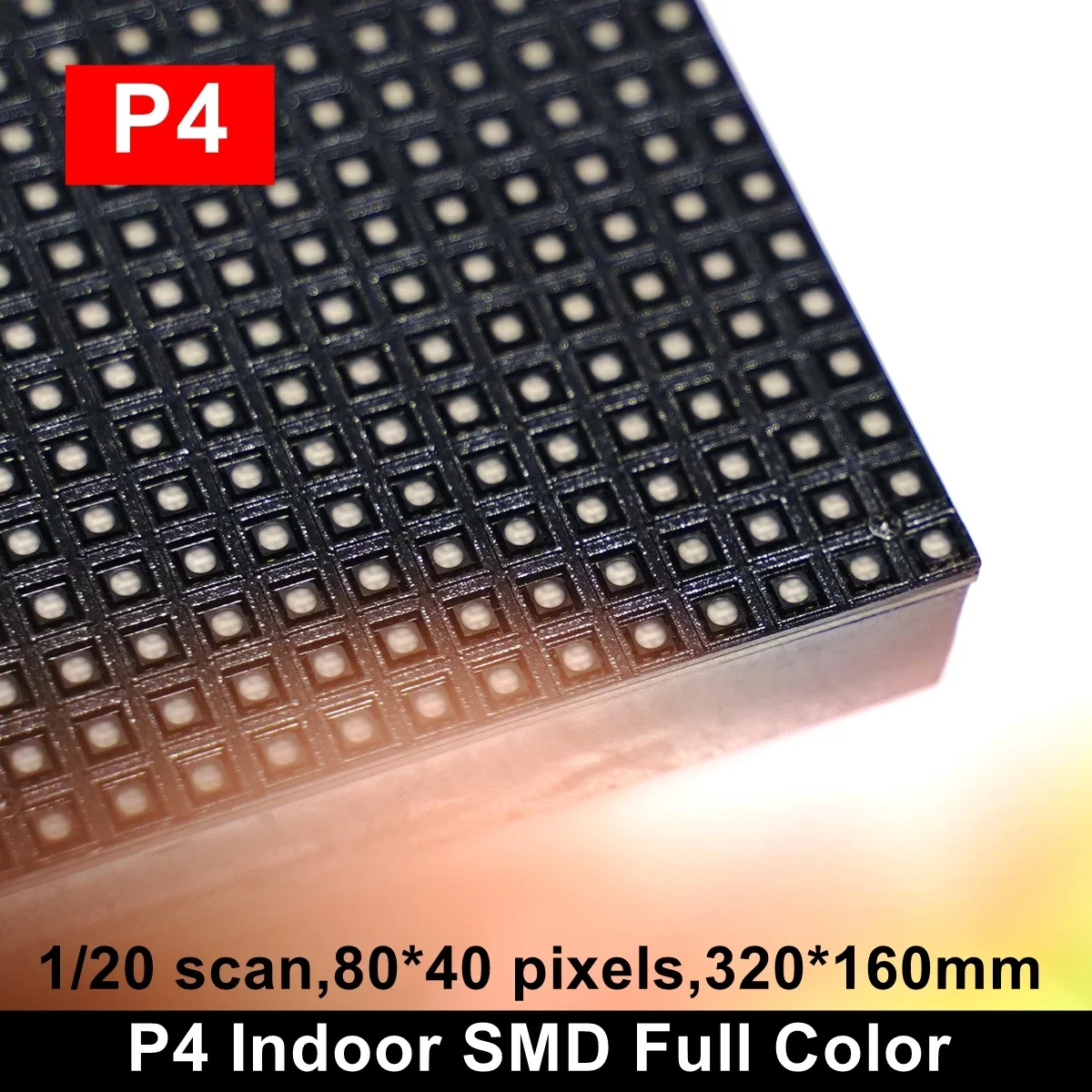 

2pcs/lot Competitive P4 Indoor 80x40 Pixels Full Color LED Display Module 320x160mm