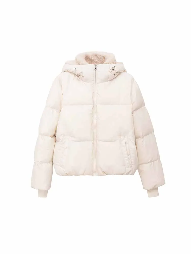 

Женская весенняя новинка: модная универсальная куртка с капюшоном из теплого флиса, с длинными рукавами, в стиле High Street, повседневная, из мягкого хлопка