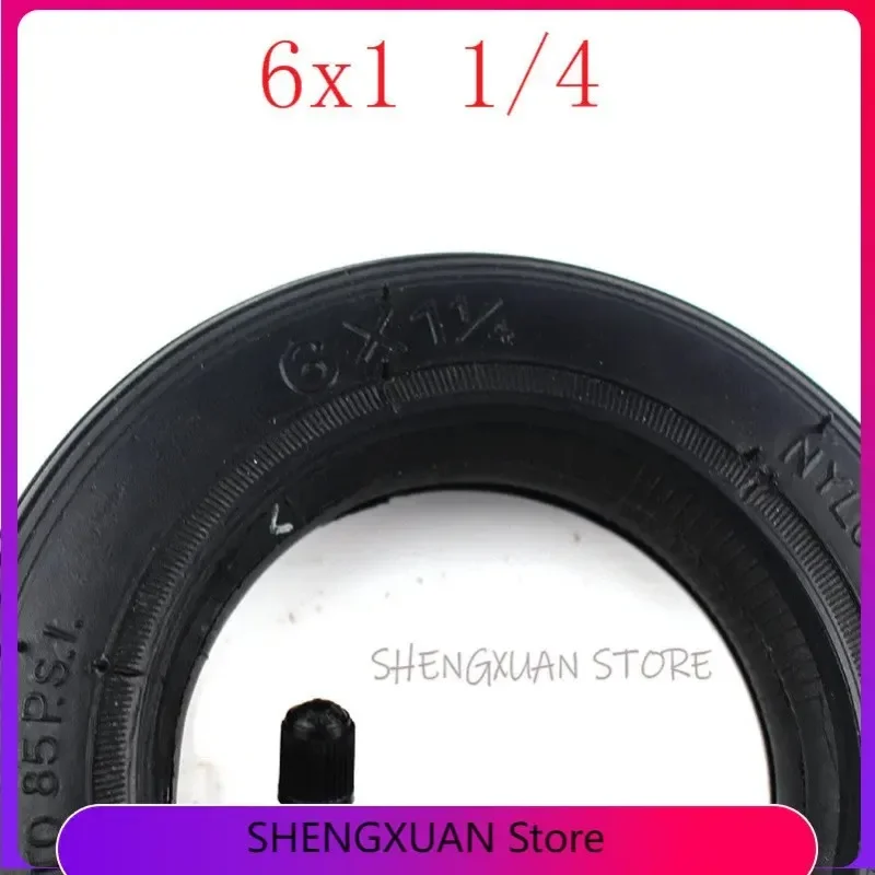 6x1 1/4 tyre 6 Inch Pneumatic Tire Motorcycle 150MM Scooter Inflation Wheel With Hub  Inner Tube Electric  tire