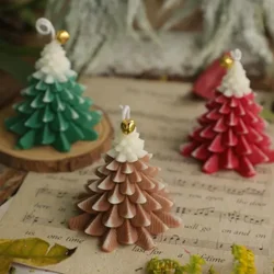 DIY Kerstboom Kaars Siliconen Mallen Pijnboom 3D Mal Voor Handgemaakte Kaarsen Maken Aromatherapie Gips Mallen Kerst Ambachten