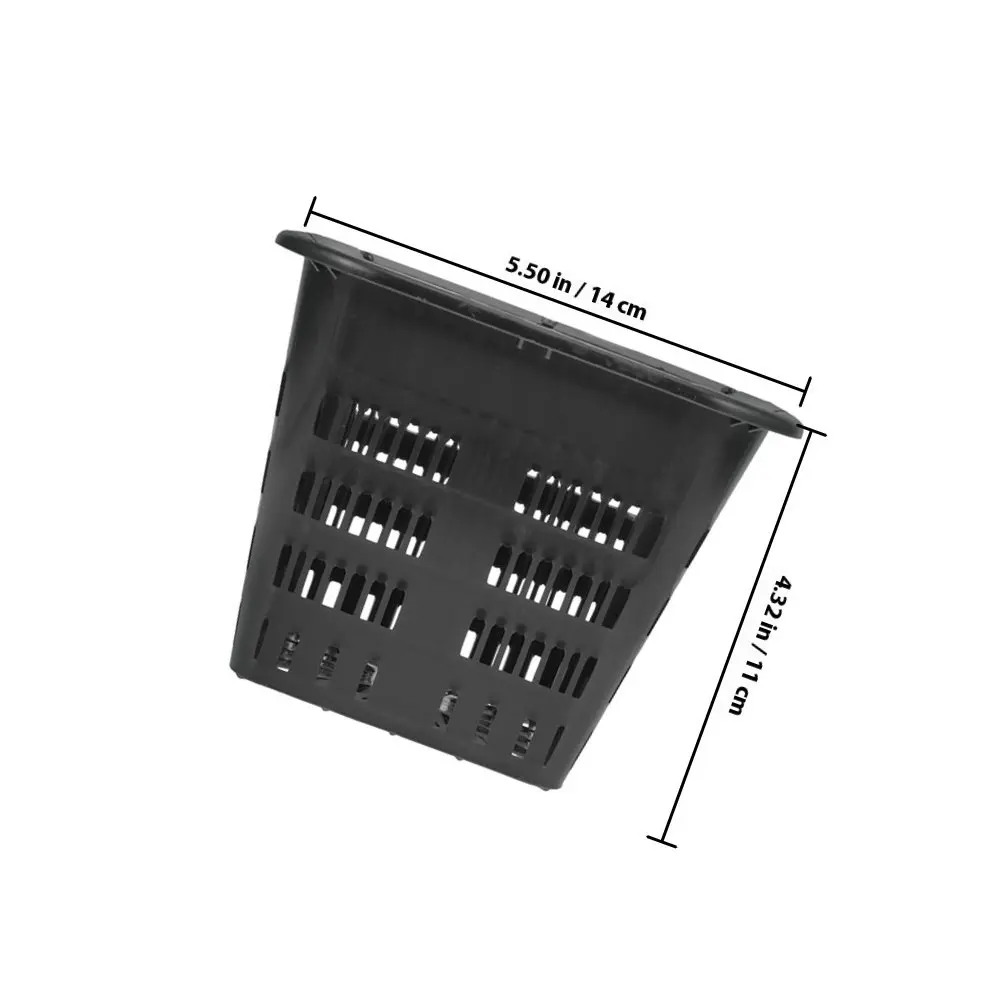 4pcs Hydroponic Net Cups with Ventilation Mesh – ABS Slotted Plant Baskets for Vegetables, Flowers & Home Garden