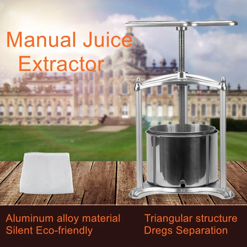 

Manual Wine Press Italian High-end Stainless Steel Pressed Pomace Juicer Press Cheese Dehydrated Press Pickle