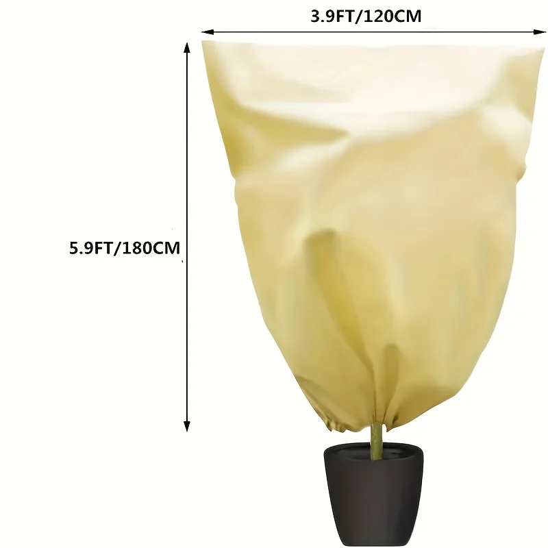 غطاء نباتي شتوي شديد التحمل بسحاب ورباط. مقاوم للرياح والصقيع والحشرات للنباتات بوعاء. سهولة الاستخدام! تسوق الآن.