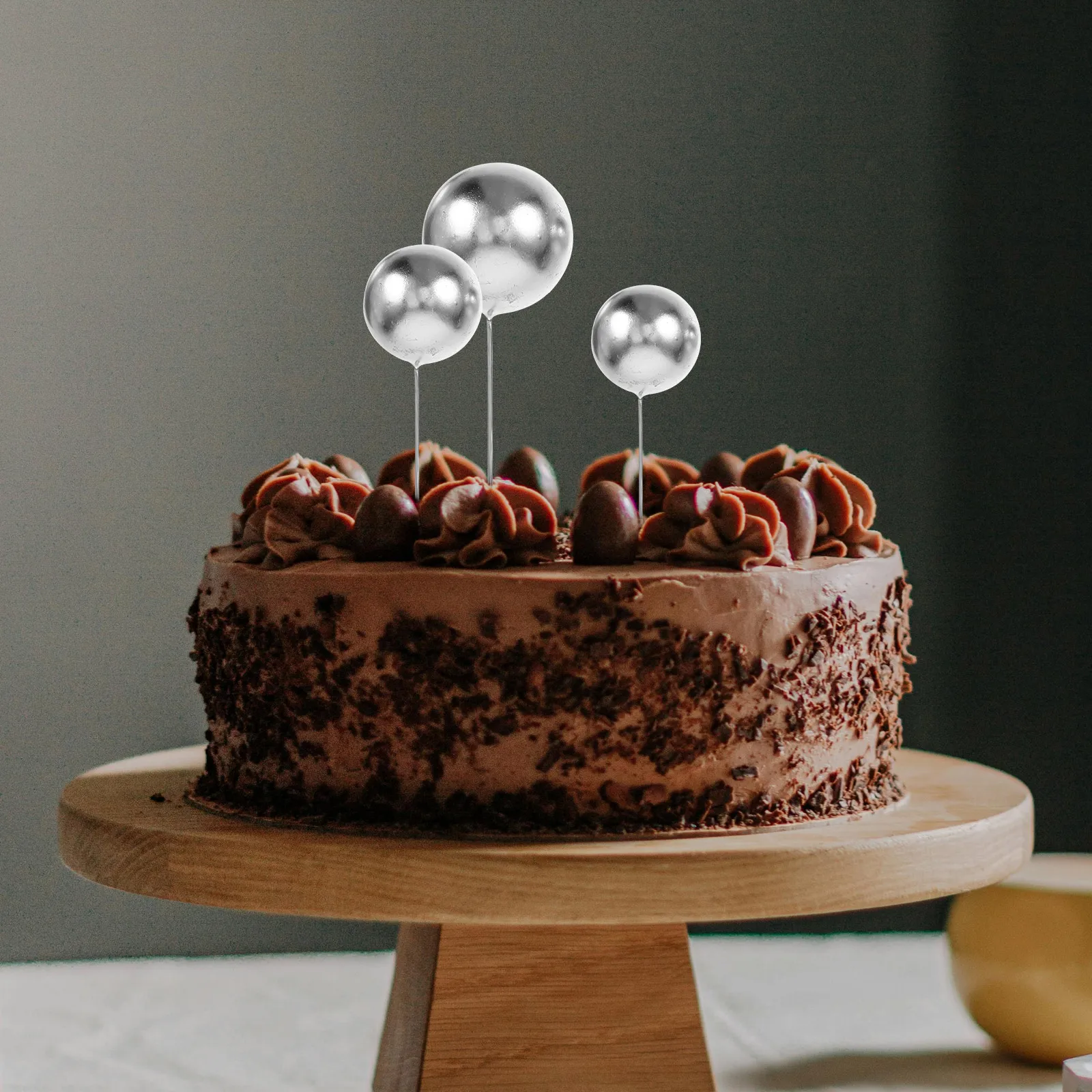 

108pcs Silver Inserts Cupcake Accessories Cake Decorations Mini Cupcake Picks For Birthday Party Dessert Decoration