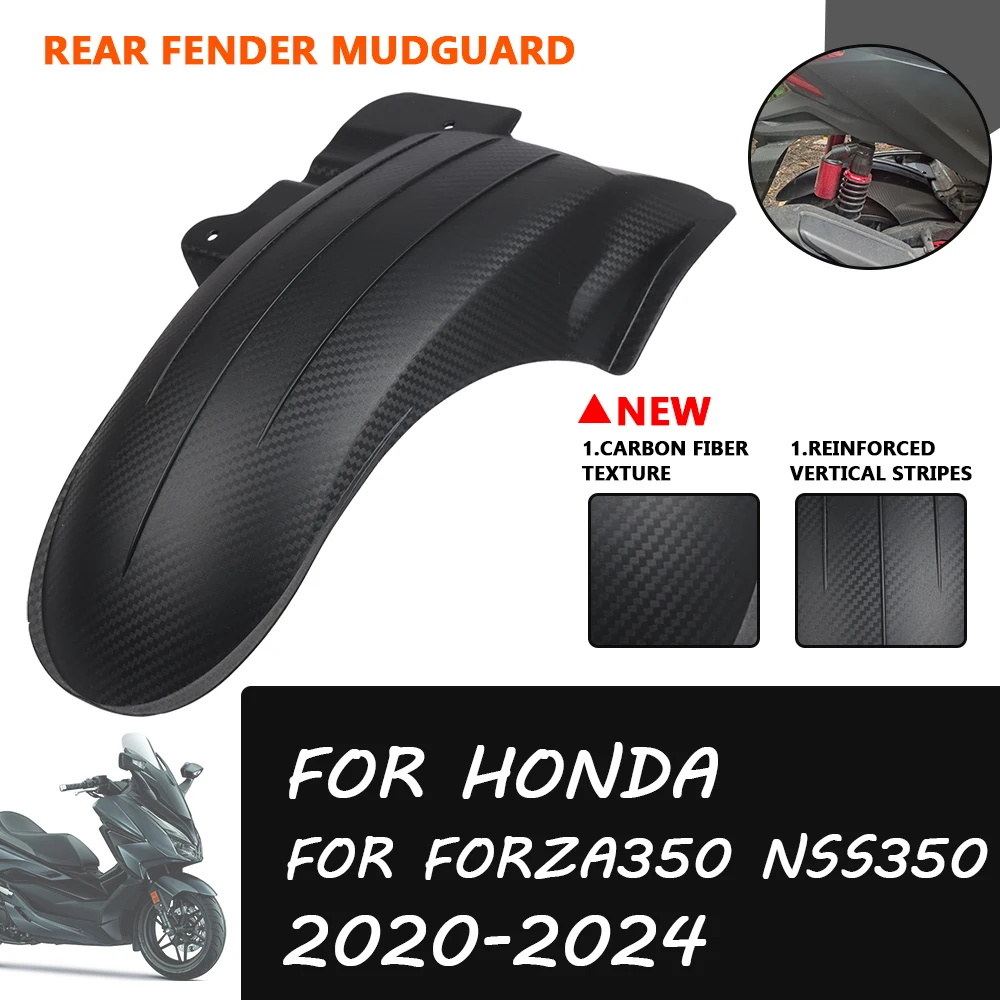 

For Honda Forza 350 Forza350 Rear Fender Extender NSS350 NSS 350 2021 2022 2023 Motorcycle Mudguard Splash Guard Cover Protector