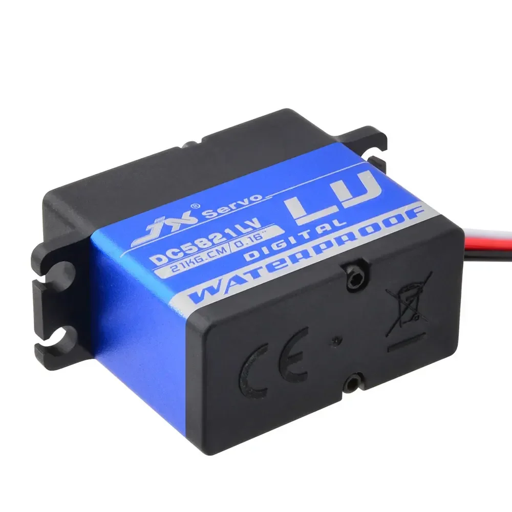 JX Servo DC5821LV 21.8kg เต็มรูปแบบกันน้ำดิจิตอลที่มีคุณภาพสูงสำหรับ mobil RC ตีนตะขาบ TRX4