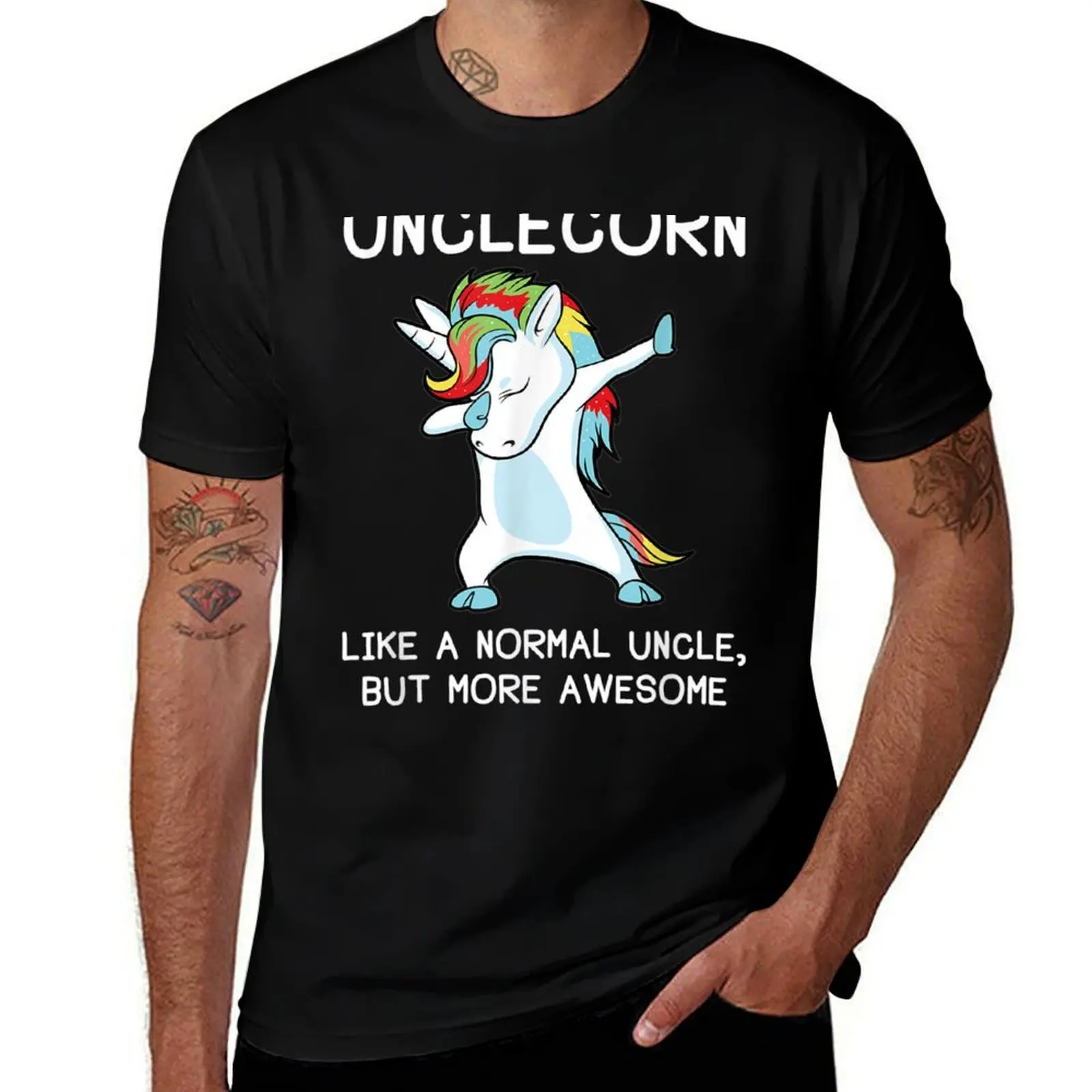 

Unclecorn Uncle Unicorn T-Shirt valentines boutique clothes customs graphic t shirts Men's t-shirt