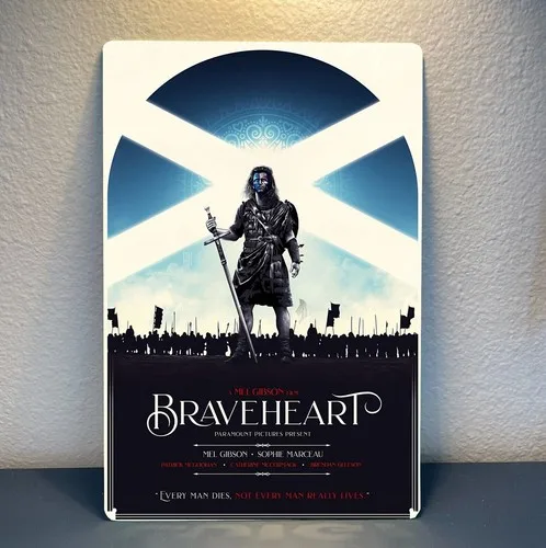 Braveheart Mel Movie Metal Poster Tin Sign 20x30cm