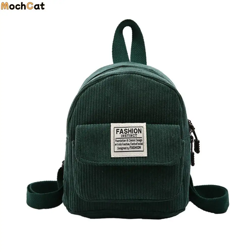 

Портативные сумки для телефонов, вельветовый рюкзак, сумка в корейском стиле, мини-сумки на плечо, однотонный рюкзак, женские школьные сумки, студенческие