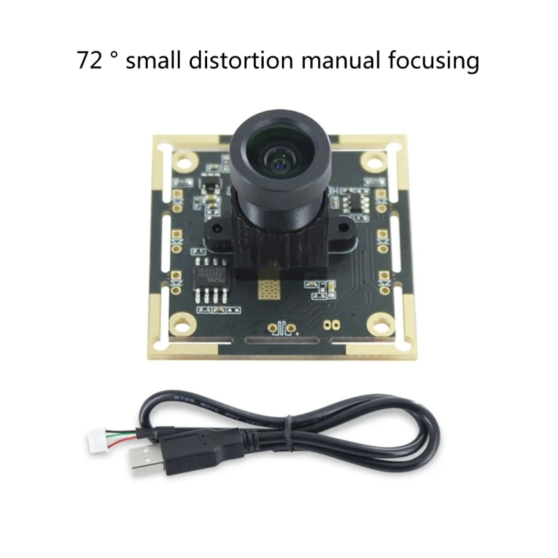 2024 New USB 1280x720 OV9732 Video Camera Module 1MP 72°/100° Adjustable Manual-focus Lens Monitoring Module Plug and Use