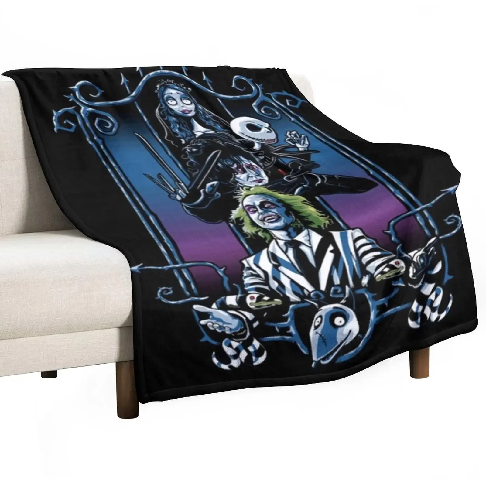 My tim burton Throw Blanket Kid'S Thermal Sofa Throw Tourist Blankets